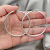 Sterling Silver Large Hoop, Polished, Silver Finish, 02.389.0111.50