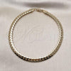 Oro Laminado Basic Anklet, Gold Filled Style Polished, Golden Finish, 04.319.0013.10