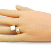 Oro Laminado Elegant Ring, Gold Filled Style Polished, Golden Finish, 01.428.0012