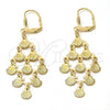 Oro Laminado Chandelier Earring, Gold Filled Style Diamond Cutting ...