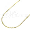 Oro Laminado Basic Necklace, Gold Filled Style Polished, Golden Finish, 04.213.0029.22