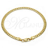 Gold Tone Basic Bracelet, Polished, Golden Finish, 04.242.0021.09GT