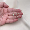 Oro Laminado Small Hoop, Gold Filled Style Diamond Cutting Finish, Tricolor, 02.96.0085.2.15