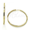 Oro Laminado Medium Hoop, Gold Filled Style with White Cubic Zirconia, Polished, Golden Finish, 02.156.0152.40