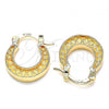Oro Laminado Small Hoop, Gold Filled Style Polished, Golden Finish, 02.233.0038.15