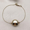 Oro Laminado Fancy Bracelet, Gold Filled Style Ball and Hollow Design, Polished, Golden Finish, 03.63.2288.08