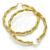 Oro Laminado Extra Large Hoop, Gold Filled Style Polished, Golden Finish, 02.170.0215.70