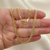 Oro Laminado Basic Necklace, Gold Filled Style Polished, Golden Finish, 04.63.1360.18