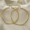 Oro Laminado Extra Large Hoop, Gold Filled Style Polished, Golden Finish, 02.170.0235.90