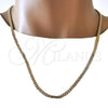 Oro Laminado Basic Necklace, Gold Filled Style Miami Cuban Design, Polished, Golden Finish, 04.63.1359.24
