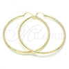 Oro Laminado Extra Large Hoop, Gold Filled Style Polished, Golden Finish, 02.213.0159.70