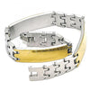 Stainless Steel Solid Bracelet, Polished, Two Tone, 5.243.008.1.09