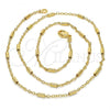 Oro Laminado Basic Necklace, Gold Filled Style Polished, Golden Finish, 04.318.0004.18