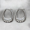 Sterling Silver Medium Hoop, Polished, Silver Finish, 02.425.0002.35