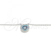 Sterling Silver Pendant Necklace, with Multicolor Micro Pave, Polished, Rhodium Finish, 04.336.0221.16