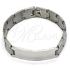 Stainless Steel Solid Bracelet, Polished, Steel Finish, 03.114.0219.09