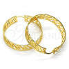 Oro Laminado Medium Hoop, Gold Filled Style Matte Finish, Golden Finish, 02.122.0089.45