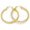 Oro Laminado Medium Hoop, Gold Filled Style Hollow Design, Polished, Golden Finish, 5.134.023.35
