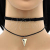 Oro Laminado Fancy Necklace, Gold Filled Style Choker Design, Polished, Golden Finish, 04.215.0016.12