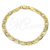 Oro Laminado Basic Bracelet, Gold Filled Style Polished, Golden Finish, 04.63.1336.08