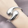 Rhodium Plated Individual Bangle, Teardrop Design, Polished, Rhodium Finish, 07.307.0039.1.05