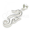 Sterling Silver Fancy Pendant, Seahorse Design, Polished,, 05.398.0059