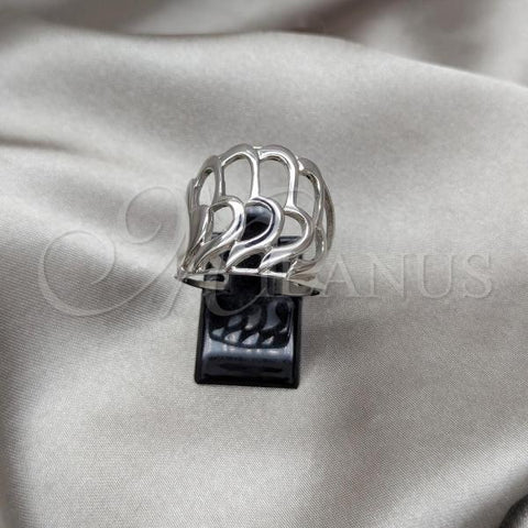Stainless Steel Elegant Ring, Polished, Steel Finish, 01.63.0626.06