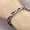 Stainless Steel Solid Bracelet, Polished, Steel Finish, 03.114.0399.09