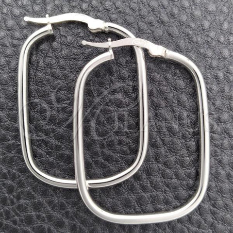 Sterling Silver Medium Hoop, Polished, Silver Finish, 02.389.0157.30