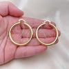 Oro Laminado Medium Hoop, Gold Filled Style Polished, Golden Finish, 5.136.004.40
