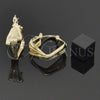 Oro Laminado Small Hoop, Gold Filled Style Diamond Cutting Finish, Golden Finish, 5.156.008.1