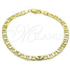 Oro Laminado Basic Bracelet, Gold Filled Style Mariner Design, Polished, Golden Finish, 5.222.025.07