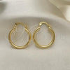 Oro Laminado Small Hoop, Gold Filled Style Polished, Golden Finish, 5.134.026.25