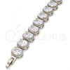 Rhodium Plated Tennis Bracelet, with White Cubic Zirconia, Rhodium Finish, 03.210.0010.1.07