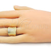 Oro Laminado Elegant Ring, Gold Filled Style Polished, Golden Finish, 01.341.0157