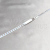 Sterling Silver ID Bracelet, Curb Design, Polished, Silver Finish, 04.420.0027.09.1