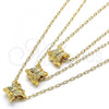 Oro Laminado Pendant Necklace, Gold Filled Style Butterfly Design, Polished, Golden Finish, 04.179.0011.16