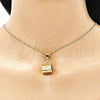 Oro Laminado Pendant Necklace, Gold Filled Style Polished, Golden Finish, 04.342.0060.18