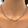 Oro Laminado Basic Necklace, Gold Filled Style Rope Design, Polished, Golden Finish, 5.222.036.24
