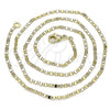 Oro Laminado Basic Necklace, Gold Filled Style Mariner Design, Polished, Golden Finish, 04.213.0051.18