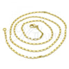 Oro Laminado Basic Necklace, Gold Filled Style Polished, Golden Finish, 04.213.0004.22