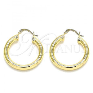 Gold Filled Hoop Earrings — Medium Hoop Polished 02. — main product view — SKU 133206 | Oro Laminado aretes de aro — Medium Hoop pulido 02. — SKU 133206