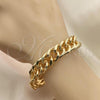 Oro Laminado Basic Bracelet, Gold Filled Style Polished, Golden Finish, 03.331.0150.09