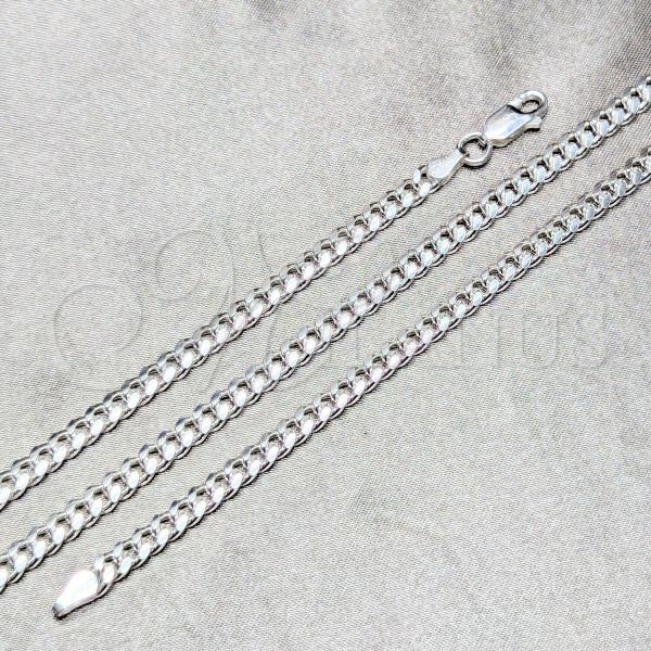 Sterling Silver Basic Bracelet, Miami Cuban Design, Polished, Silver Finish, 04.420.0005.09