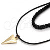 Oro Laminado Fancy Necklace, Gold Filled Style Choker Design, Polished, Golden Finish, 04.215.0016.12