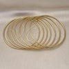 Oro Laminado Semanario Bangle, Gold Filled Style Polished, Golden Finish, 07.213.0008.05