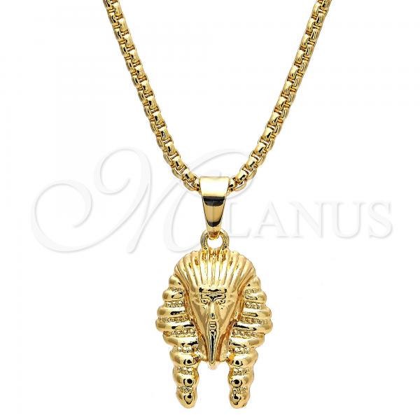 Oro Laminado Pendant Necklace, Gold Filled Style Polished, Golden Finish, 04.242.0082.30