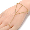 Oro Laminado Fancy Bracelet, Gold Filled Style Rolo Design, Polished, Golden Finish, 03.60.0138.07