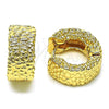 Oro Laminado Huggie Hoop, Gold Filled Style Polished, Golden Finish, 02.170.0453.20