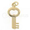 Oro Laminado Fancy Pendant, Gold Filled Style key Design, Golden Finish, 5.179.024